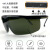 厚创 激光护目镜 工业强光防护眼镜镭射紫外线防护 墨绿色护目镜+镜布（2套） 