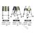 ONEVAN梯子折叠伸缩人字梯铝合金加厚工程便携室内多功能升降竹节梯 人字梯3.9+3.9米(40cm步距)