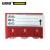 安赛瑞 13371 货架物料计数磁性卡套（10个装）3位计数 55×75mm 红色 软磁款 仓库货架软磁标签牌