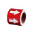 庄太太【红底白箭头5*2000cm】消防管道标识贴警示箭头标签ZTT-9271B