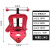 重型管子压力钳三角架台虎钳龙门钳管子夹具台钳工作台镀锌管专用 新西式2#约5.2kg