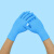 【L天蓝中厚款橡胶100只】一次性乳胶手套加厚耐磨餐饮防水丁晴橡胶胶皮手套