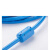 呗哩兔适用 松下AFPX FP0R FP-XH 系列PLC编程电缆数据下载线USB-mini 镀金蓝带屏蔽磁环 带热把插 镀金口 2m