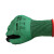 WORK CARE 劳保手套丁腈涂掌3级防割手套装卸搬运维修作业手套CN501 黑绿色1副 M