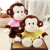 LZJV猴子公仔毛绒玩具布娃娃尤溪猴大号抱枕大嘴玩偶儿童女生生日礼物 黄色 40cm