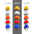 HKNA安全帽工地头盔劳保建筑工程电力工人玻璃钢头盔晒遮阳帽 橙色国标透气