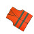 Raxwell(瑞氪维尔) XRRK-03034   反光背心 双杠魔术贴款 荧光橘 加大码 （单位：件）