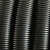 黑色PVC防火阻燃塑料波纹管电线穿线软管电工绝缘套管可开口 国标AD40-50米加厚型 外径4