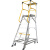 臻工品 铝合金平台梯人字梯登高梯理货梯需组装 FS13595 2.8m 单位：个