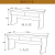 会 议桌长桌实木长方形双人条桌报告厅会议室文化礼堂培训桌椅组 整椅加粗加厚