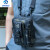 川淞德国进口品质战术手机腰包男多功能单肩斜挎户外工具穿腰带收纳的 7.5寸暗夜 有肩带 均码