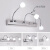 欧普灯镜前灯 led现代简约软管柔和浴室壁灯卫生间灯弯管防潮镜 A款3头9.w(白光)