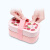 昌木子（CAMUZ）竹纤维饭盒 日式双层便当盒 可微波炉加热 密封1200ML 粉色草莓