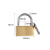 苏识 SSDW079 孤形短梁抽屉锁挂锁锁具铜挂锁 60mm（20把起订）（单位：把）