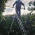 园林三脚梯果园采摘梯园艺树木修剪修树梯人字农用铝合金三角梯子 8步2.74米-单支撑杆