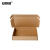 安赛瑞 飞机盒 加厚加硬快递打包扁纸盒包装盒 服装网点纸箱收纳盒 15×15×5cm（250个装）空白牛皮色 240034