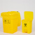 新料加厚平口手提 垃圾袋医院废物包装袋 黄色垃圾袋 手提特厚85X8550只装