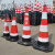 橡胶路锥交通警示反光锥道路柱圆形防撞大方锥桶高速施工安全锥标 600 路锥