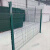 丰昂 桃型柱铁丝网公路防护网护栏网小区别墅围栏防护栅栏 丝粗5毫米高1.2米*2.5米长含1柱