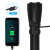 派力德（Pailide）白激光手电筒铝合金USB充电强光远射伸缩变焦户外探照灯 P70手电筒+USB充电线+2节26650并联电池