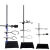 铁架台实验室支架夹子蝴蝶夹铁圈金属不锈钢国标全套化学十字夹 杆+座+十字夹+烧瓶夹40cm