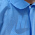 一次性工作服白大褂无纺布防尘养殖厂实验室参观服加厚 XL(170-175) PP蓝色橡筋袖【纽扣款】