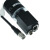 工业相机6芯电源线hr10a-7p-6s柔性IO触发线巴斯勒工业相机电源 黑色 直头 5m
