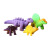 儿童泡水孵化恐龙蛋趣味仿真动物模具惊喜破壳恐龙益智玩具集合款 白裂-鳄鱼（60个蛋