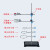 铁架台固定架(不含配件)铁三环蝴蝶十字夹烧瓶夹冷凝管夹 铁架台(不含配件)