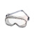 代尔塔101125护目镜 透明PC防冲击眼镜工业防护眼镜全包围眼罩防飞溅弹性织物头带 一副装 厂商直发 企业专享