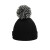 卡拉威（Callaway）高尔夫球帽新款冬季女士针织帽防寒保暖golf运动绒球毛线帽 5223665 黑色