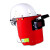 雄星 圈头式电焊面具帽 配安全帽 1个