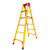 绝缘玻璃钢梯子人字梯直梯伸缩梯环氧树脂电工专用梯工程梯2-5米 1.0米绝缘人字梯