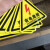 有点危险标识 有电危险警示贴 三角形 安全标识牌 当心触电 贴纸 警示牌标识牌JYH 黑色闪电 15x15cm