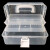 冰禹 BYA-506 手提三层多功能存储盒 便携式翻盖塑料整理储物箱 白色39.5*19.5*16.5cm