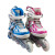 乐秀（ROADSHOW）儿童轮滑鞋全套初学者滑冰鞋男女直排轮旱冰鞋可调闪光rx0溜冰鞋 蓝色单鞋 S小码（27-31适合3-7岁）