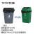 安达通 大垃圾袋 大号清洁物业大量环保环卫加厚黑色商用平口式塑料垃圾袋 70*90中厚款100个