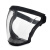 谋福（CNMF）多功能防护面罩一体式高清透明防雾面屏骑行面罩(升级款红白)