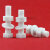 PP聚丙烯外六角螺丝螺母平垫塑料防腐绝缘耐酸碱螺栓M6M8 6*6510套