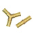 黄铜加厚Y型三叉 直叉接头 软管接头等径异径人字三通6厘10厘12厘 6厘 一字叉