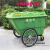 保洁400L物业户外垃圾桶适用垃圾清运市政塑料环卫大号垃圾车手推 大轮子