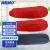 海斯迪克 HKQS-31 防水袖套 防油污防雨绸布劳保护袖 红色2双+藏蓝色1双 40cm