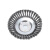 纳仕德 JS161 钢丝轮 角磨机专用平行轮除锈钢丝轮刷扭丝打磨轮 8寸200*25内孔扭丝