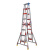 定制3米4米5米6米人字梯梯子梯定制工程阁楼铝合金登高梯加厚议价 加厚加固工程梯1.5米
