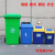 塑料户外垃圾桶公园可回收桶大容量挂车环卫桶物业小区公用室外带盖带轮环保果皮箱 120升加厚款绿色(带轮)