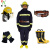 东安（DA）3C认证消防服5件套17款消防战斗服175#/14款头盔/手套/腰带/消防靴43定1套