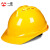 一盾免费印字 一盾安全帽工地男领导国标加厚建筑工程电力头盔定制logo印字 黄色 V型透气ABS