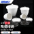 海斯迪克 HKLY-65 陶瓷坩埚 耐火耐高温带盖弧形坩埚 化学实验工具 坩埚50ml（10个）
