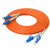 SAMZHE 光纤跳线 LC-LC 多模双芯 橙色 5m G2-LCLC05