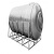定制银不锈钢水箱卧式储水罐水塔平放加厚太阳能楼顶厨房蓄 加厚4吨长2.6M*宽1.*高1.4M